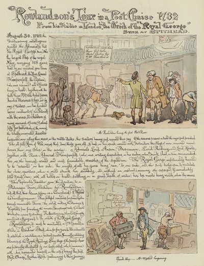 Rowlandsons Tour in einer Postkutsche, 1782 von Thomas Rowlandson